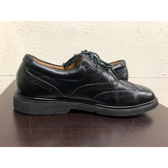Florsheim Men Comfortech Black Wingtip Oxford Shoes Size US10.5 B